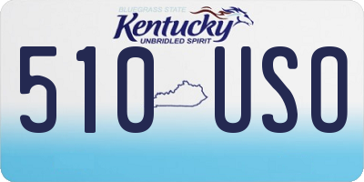 KY license plate 510USO