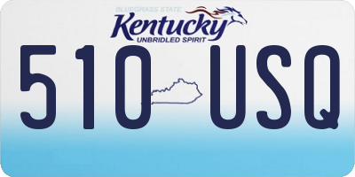 KY license plate 510USQ