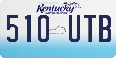 KY license plate 510UTB