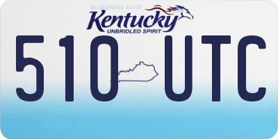 KY license plate 510UTC