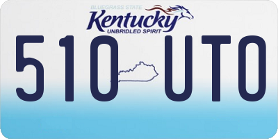 KY license plate 510UTO