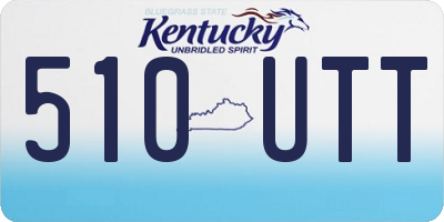 KY license plate 510UTT