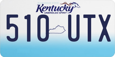 KY license plate 510UTX