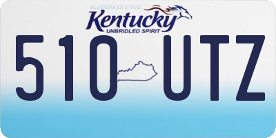 KY license plate 510UTZ