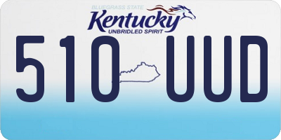 KY license plate 510UUD
