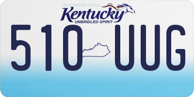 KY license plate 510UUG