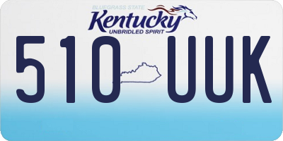 KY license plate 510UUK