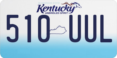 KY license plate 510UUL