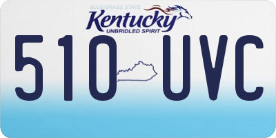 KY license plate 510UVC