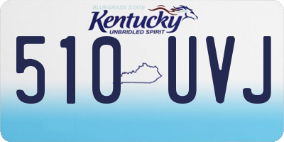 KY license plate 510UVJ