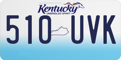 KY license plate 510UVK