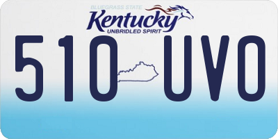 KY license plate 510UVO
