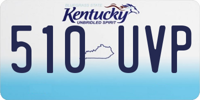 KY license plate 510UVP