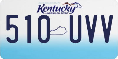 KY license plate 510UVV