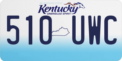 KY license plate 510UWC