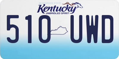 KY license plate 510UWD