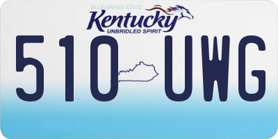 KY license plate 510UWG