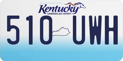KY license plate 510UWH