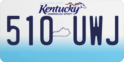 KY license plate 510UWJ