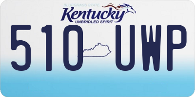 KY license plate 510UWP