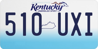 KY license plate 510UXI