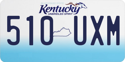 KY license plate 510UXM