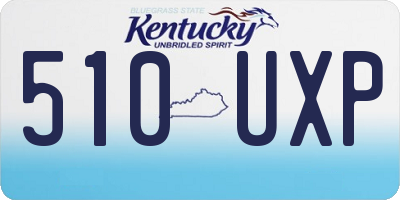 KY license plate 510UXP