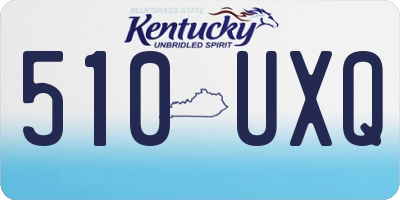 KY license plate 510UXQ