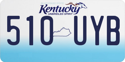 KY license plate 510UYB