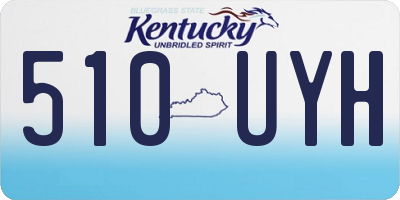 KY license plate 510UYH