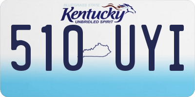 KY license plate 510UYI
