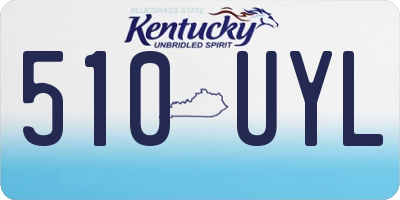 KY license plate 510UYL