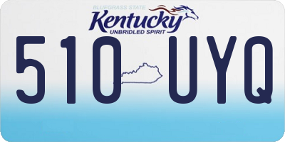 KY license plate 510UYQ