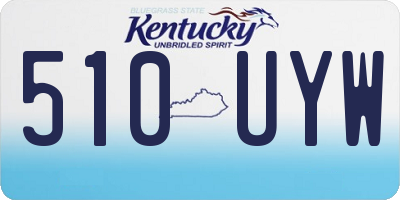 KY license plate 510UYW