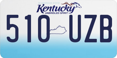 KY license plate 510UZB