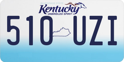 KY license plate 510UZI