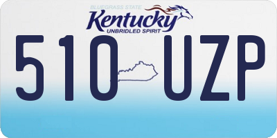 KY license plate 510UZP