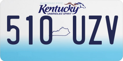 KY license plate 510UZV