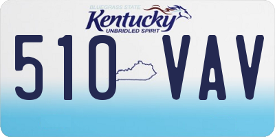 KY license plate 510VAV
