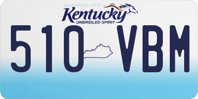 KY license plate 510VBM