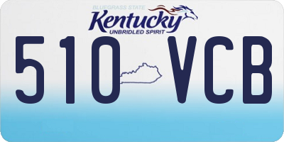 KY license plate 510VCB