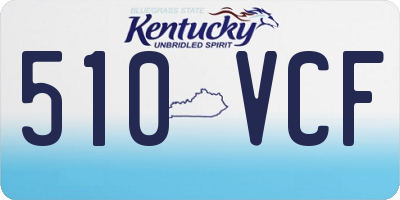 KY license plate 510VCF