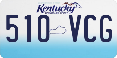 KY license plate 510VCG