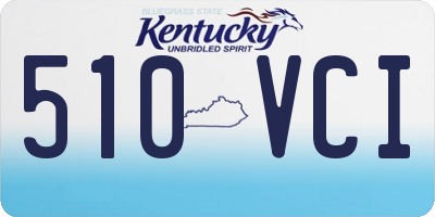 KY license plate 510VCI