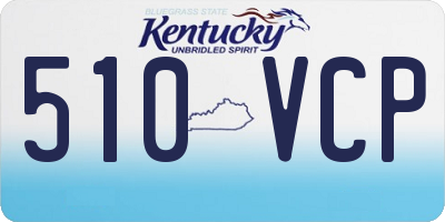 KY license plate 510VCP
