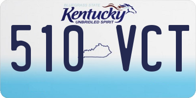 KY license plate 510VCT