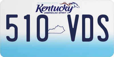 KY license plate 510VDS