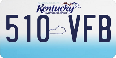 KY license plate 510VFB
