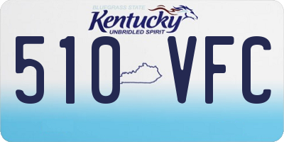 KY license plate 510VFC
