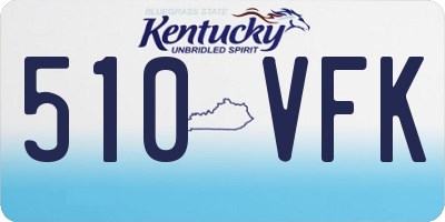 KY license plate 510VFK